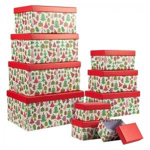 Thiết kế mới Bao bì Hộp giấy, Hộp quà tặng Bao bì, Hộp bao bì sô cô la Boxes Hộp đóng gói Giáng sinh